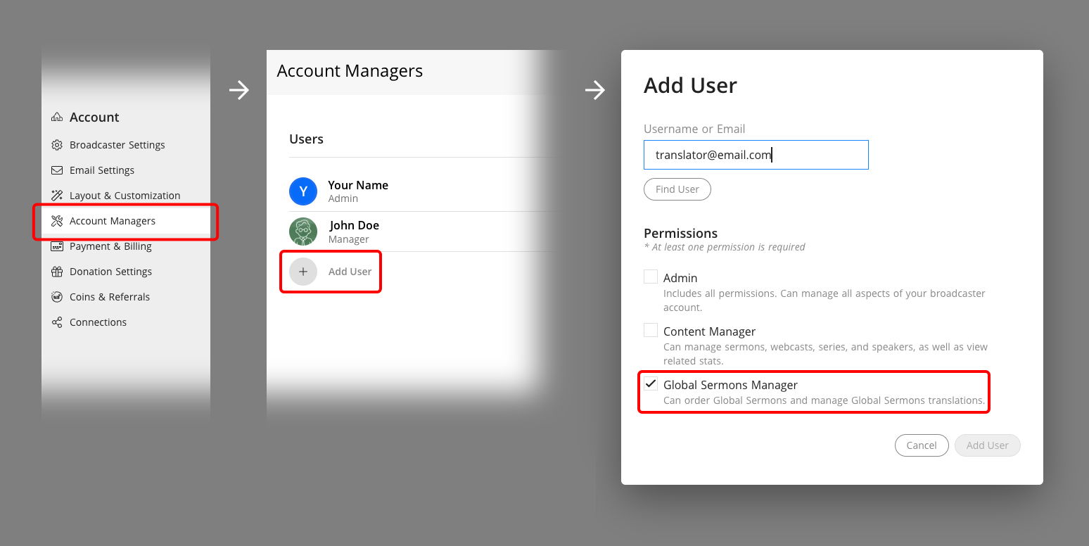 How to add a translator in the Dashboard